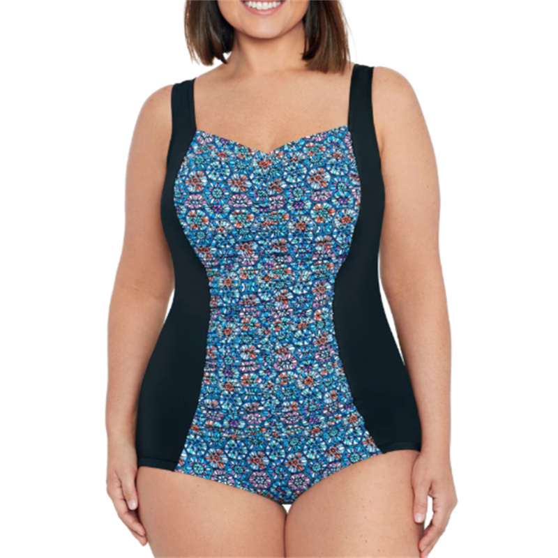 Women\\\\\\\\\\\\\\\\\\\\\\\\\\\\\\\\\\\\\\\\\\\\\\\\\\\\\\\\\\\\\'s One-Piece Plus Size Swimsuit Shirred with Modest Girl Leg Cut