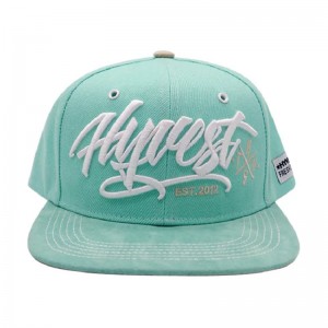 100% akril egyedi 3D hímzett snapback sapkák sapkák