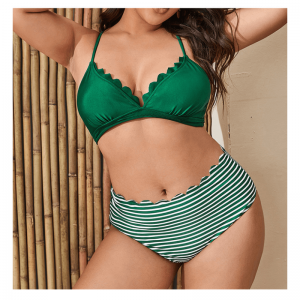 Bikini szexinyomtatás két darab fürdőruhát