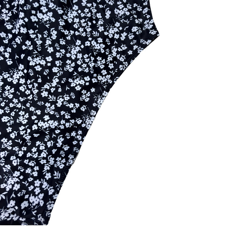 Virágosnyomtatási heveder üreges fürdőruhák