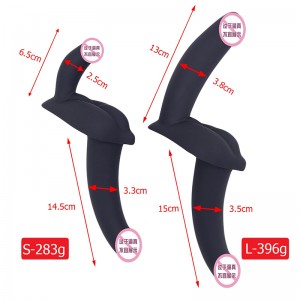 850 Leszbikus kettős fejű lila felnőtt szexuális játékok teknős dupla fejű sárkány oldala véget vett vibrátor párok számára