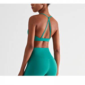 Háromszög hátsó összegyűjti az elasztikus sport melltartót