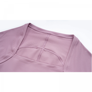 Borda szoros szélesnyakkivágási jóga ing