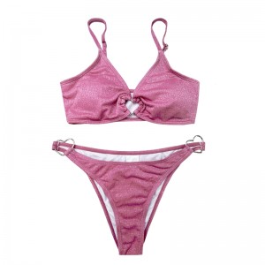 Fémgyűrű kétrészes színes fürdőruhák