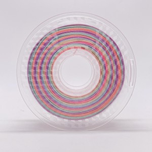 selyem szivárvány multicolour pla szál pasztell színe 1.75 mm 3Dnyomtató PLA szálak