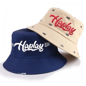 Egyéni pamut vödör sapkák tervezik meg saját hímző vödör kalapját egyedi logóval