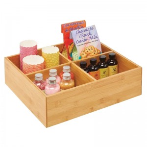 Bambusz tároló doboz konyhaszekrény