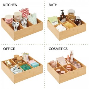 Bambusz tároló doboz konyhaszekrény