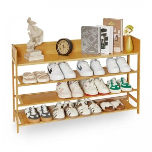 Többcélú folyosó és szekrény bambusz cipőállvány tároló