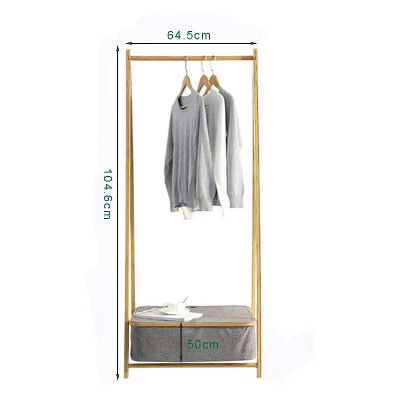 Új dizájn bambuszpolc éjjeli bútor mosoda ruhák szárító állvány tároló akadályokkal