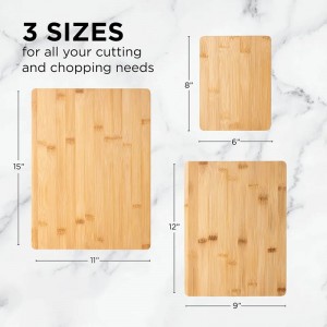 Bambusz étel -kiszolgáló tábla