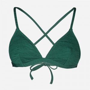 Sávos háromszög bikini felső