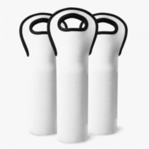 OEM promóciós termékek egyedi fehérneoprén bor táska szublimációsnyomtatáshoz