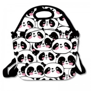 Neoprén újrahasznosítható mosható piknik kempingtáska hevederrel hőszigetelő ebéd táska doboz