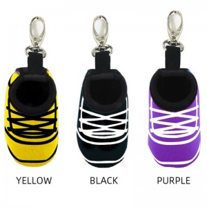 Nagykereskedelmineoprén Két golfgolyó csomagoló zsebek derékzsákok Testreszabott golflabda tasak horoggal