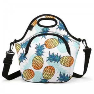 Egyedi állati promóciós toteneoprén ebédszálas táska szigetelt hűvösebb táskák gyerekekneknyomtatott logó piknikkel