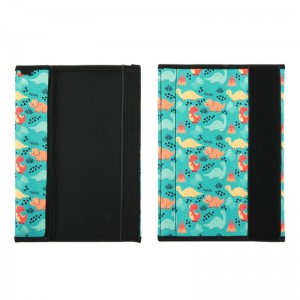 Natucare gyerekek reflektívneoprén pamut biztonsági öv fedele fekete mosható