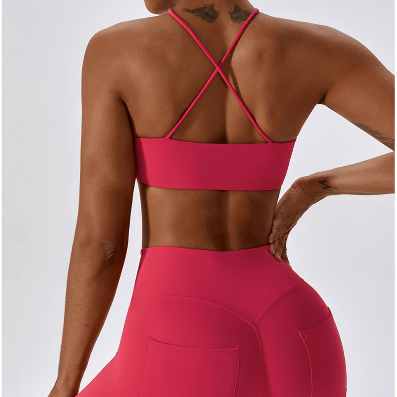 SC1061 Sport melltartó és Leggings Set jóga Conjunto jóga öltöny, szett anők számára kültéri tornaterem fitnesz viselet