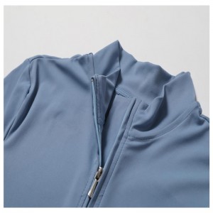 Sc1072 ingyenes minta hosszú ujjú cipzáras felső egy darab tornaterem aktív jumpsuit jóga edzés romper