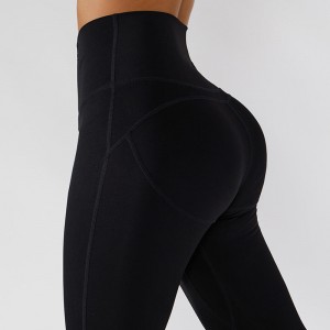 SC1097 75% Nejlon 25% Spandex Leggings Sport Női tornaterem jóganadrág fitnesz futó Leggings