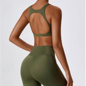 SC10169 Cross Vissza a jóga sport melltartónagy ütésű párnázott jóga melltartó kiváló minőségűnői edzés sport melltartó