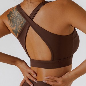 SC10187 Sports Fitness Tank Topsnagy hatású sport melltartó fűző elülső zip sport melltartó