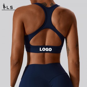 SC10189 Női fitnesz versenyző Back Sports Bra jóga Viseljen lágy támogatást kompressziós jóga szexi sport melltartó