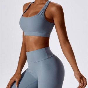 SC10189 Női fitnesz versenyző Back Sports Bra jóga Viseljen lágy támogatást kompressziós jóga szexi sport melltartó