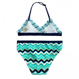 Halternyomtatott kétrészes fürdőruhák gyerekeknek