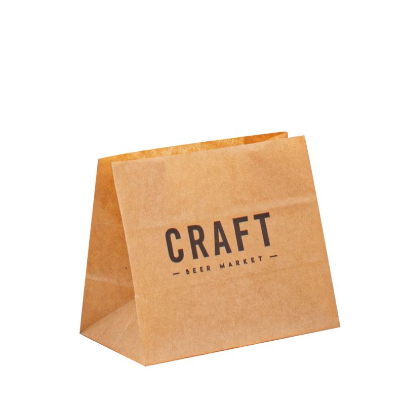 Bolsas papír hordtáskák Kraft táska egyedi ételek Bolsas papírzacskók az élelmiszer -csomagoláshoz