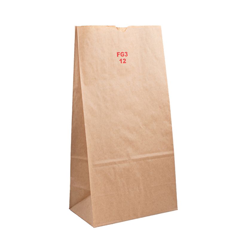 Dombornyomó kraft papírcsomagoló táskák élelmiszer -minőségű anyagnem bevont bélés