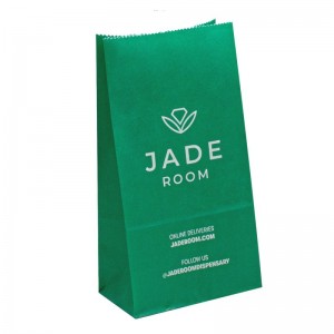 Zsírálló sült élelmiszer -olajbiztos kenyér hamburger fánk elvihető kraft papírzacskók