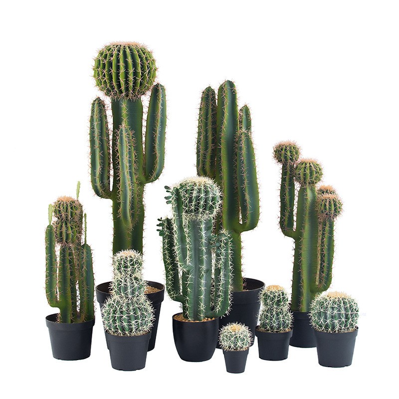 Kiváló minőségű, egyedi dekoratívnagy méretű faux kaktusz mesterséges kaktusznövények