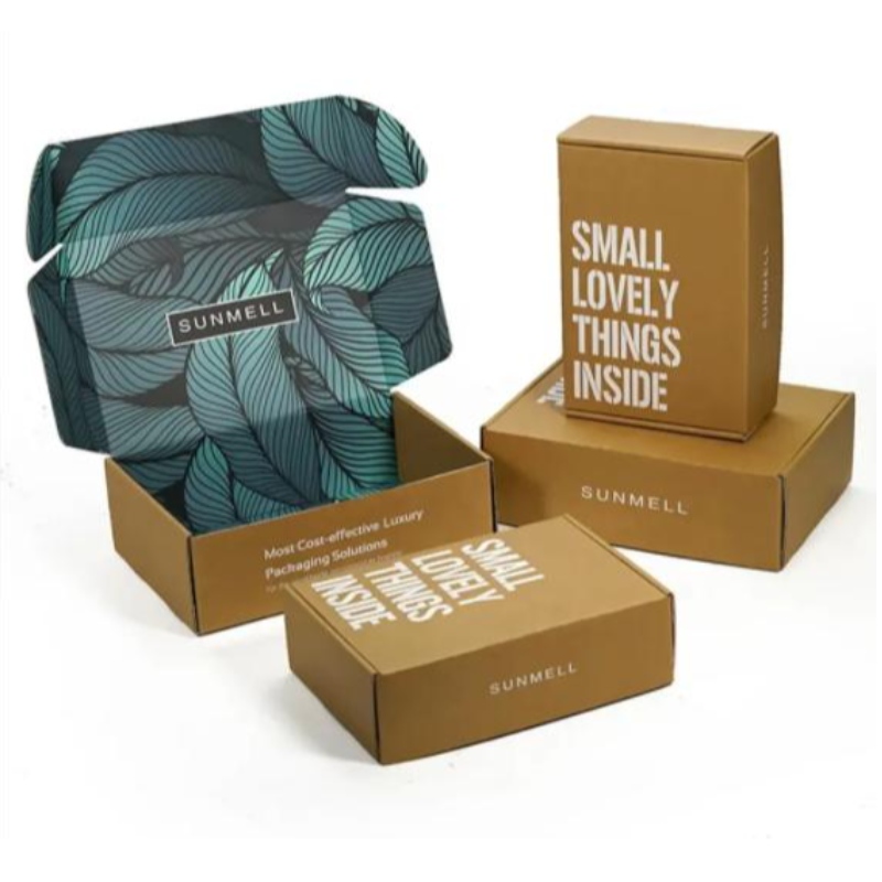 Egyéninyomtatás logo kozmetikai hullámosított csomagolás újrahasznosítási postai papír doboz repülőgép szállítási doboz