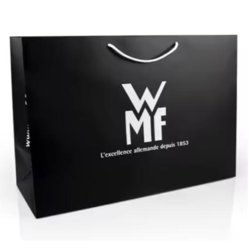 Egyéni logó Matt fekete papír ruházat csomagolás ajándék papír táska bevásárló táska luxus papírzacskók szalag fogantyúval