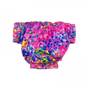 Baba pelenkáknyomtatott virágos redők kényelmes abszorbens olyan aranyos fényes rózsa rózsaszín