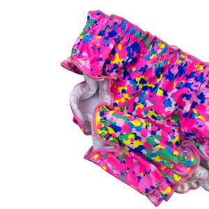 Baba pelenkáknyomtatott virágos redők kényelmes abszorbens olyan aranyos fényes rózsa rózsaszín