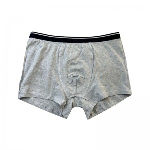 Testreszabja a sima színű fehérneműt, teljesnyomtatott, kényelmes puha férfiak karácsonyi boxer rövidnadrág szürke fehérnemű
