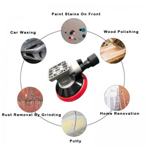 Automatikus pneumatikus csiszoló ipari mechanikus csiszoló 3/4/5/6 hüvelyk/square polírozó gép