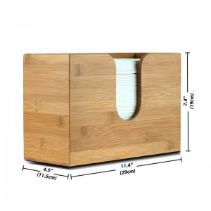 Bambusz hajtogató papírtörlő -adagoló