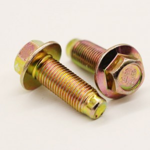 horganyzás hatlapú karimás csavar