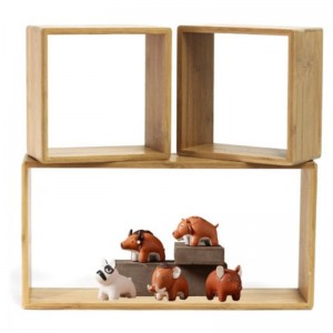 DIR bambusz keret fali dekorációs tároló rendszer készlet