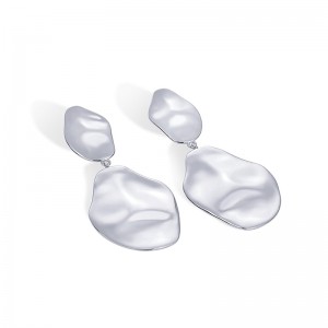 Hongde 14K aranyozott 925 sterling ezüst oszlopok Teardrop Statement lógó fülbevalók