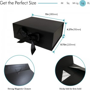 Klasszikus szalagos boros ajándékdoboz