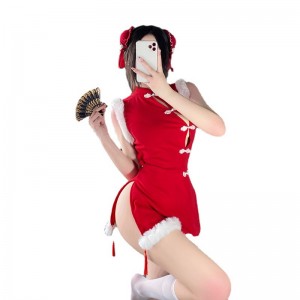 Új-Style Cheongsam, szexinyuszi lány cosplay egyenruhás, internet - Hírességek szett, csábítónyúl - Témas újévi ruhák anők számára, a Performance Wear 330 ár:$112.99