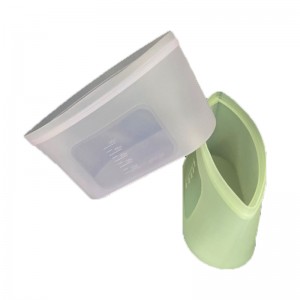 Élelmiszer-fokozatú szilikon zárt táska