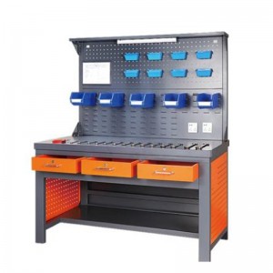 Workbench világítószalaggal és hátlapgal