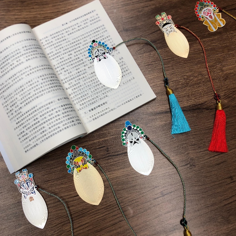 Kínai opera maszk könyvjelző