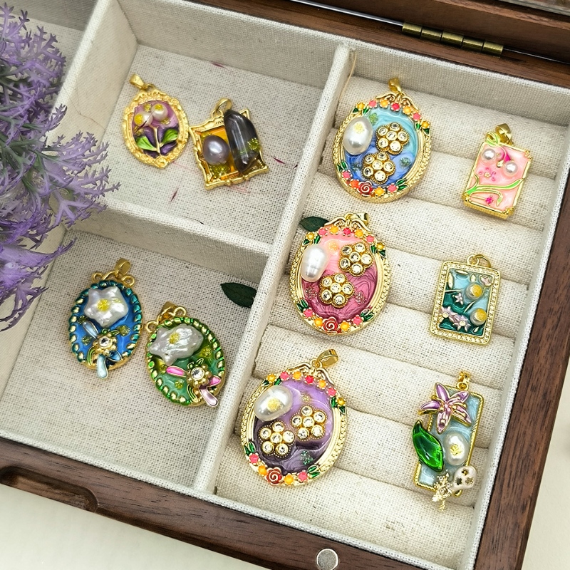 Vintage olajfestmény medál