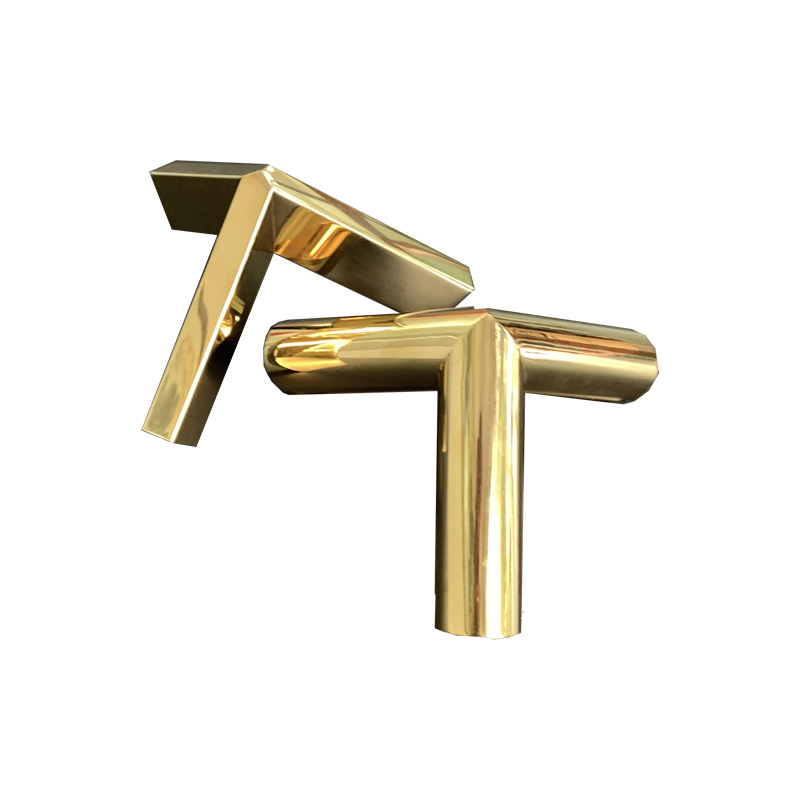 Zotye rozsdamentes acél arany galleikát háromszög alakú három-dimenziós üreges állvány dísz